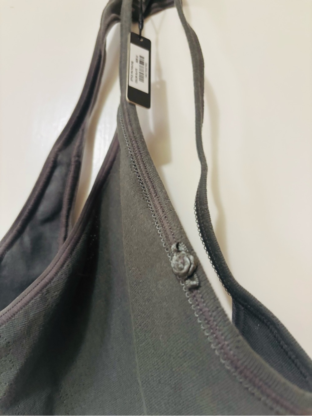 SKIMS| NEW Clay (Dark Grey) Cotton Blend Rosebud Thong 2X NWT